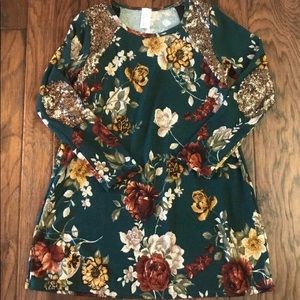 Floral print tunic/dress